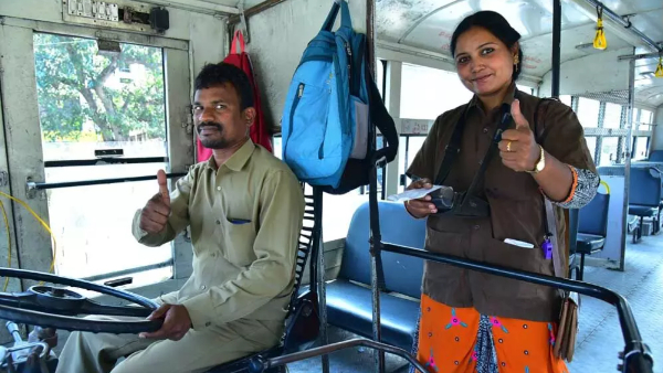free bus travel scheme good news for rtc buses drivers and conductors
