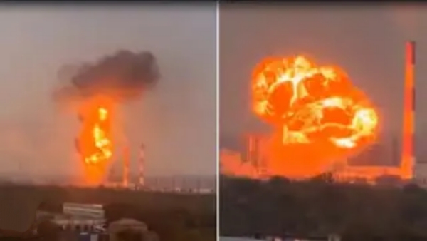 Ukraine Shocks Russia with Bold Oil Refinery Explosion Strike