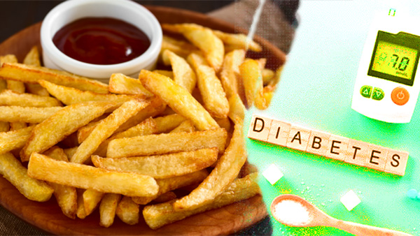 Study reveals that Risk of developing diabetes type -2 with regular eating of French Friese Study reveals that Risk of developing diabetes type -2 with regular eating of French Friese