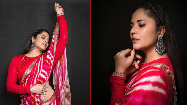 Anasuya Bharadwaj s Latest Photoshoot Goes Viral A Perfect Blend of Tradition and Glamour Anasuya Bharadwaj s Latest Photoshoot Goes Viral A Perfect Blend of Tradition and Glamour