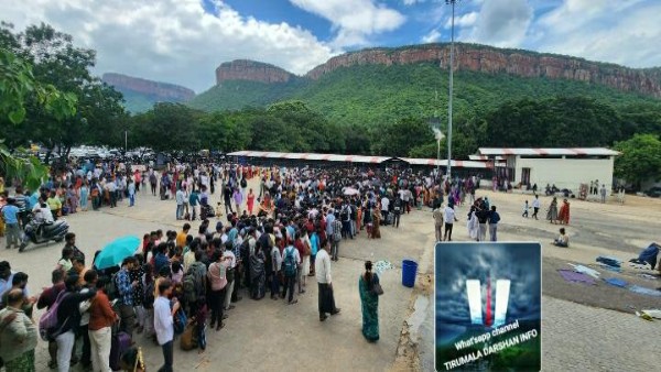 tirumala-witnesses-of-heavy-rush-due-to-holidays-queue-lines-up-to-gogarbham-dam tirumala-witnesses-of-heavy-rush-due-to-holidays-queue-lines-up-to-gogarbham-dam