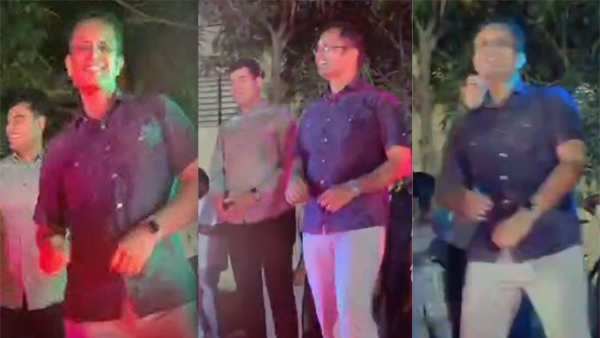 Warangal CP dance in telangana police duty meet video viral