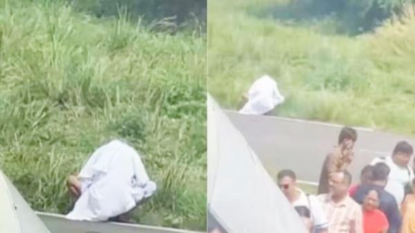 Man Urinates on Darbhanga Airport Runway Viral Video Sparks Outrage Man Urinates on Darbhanga Airport Runway Viral Video Sparks Outrage