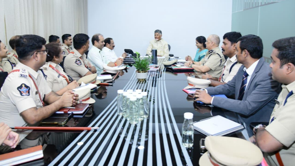 Chandrababu Orders SPs to Take Strict Action on Law and Order Social Media and Political Crimes Chandrababu Orders SPs to Take Strict Action on Law and Order Social Media and Political Crimes