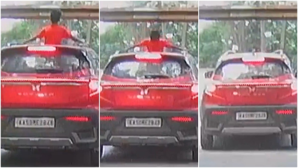Viral Video Sparks Outrage Kid Injured in Bengaluru for Popping Out of Car Sunroof Viral Video Sparks Outrage Kid Injured in Bengaluru for Popping Out of Car Sunroof