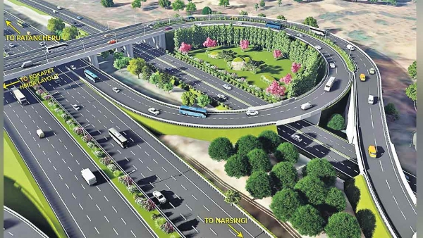 Trumpet Interchange available to Hyderabadis Shamshabad Airport travel in just 20 minutes