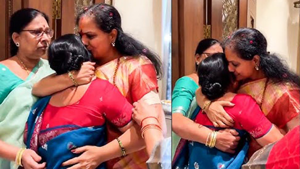 KCR s Wife Shoba visits Kavitha house leads to new speculations details here