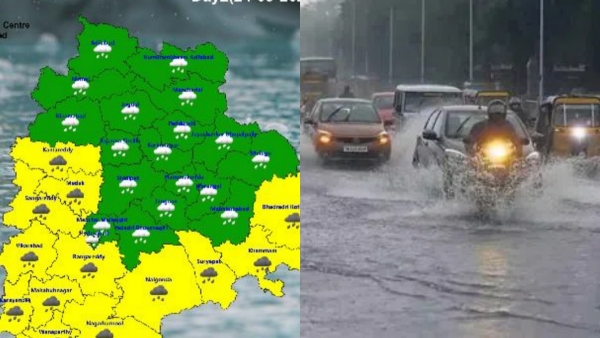 Telangana Braces for Heavy Rains as Low Pressure Forms in Bay of Bengal