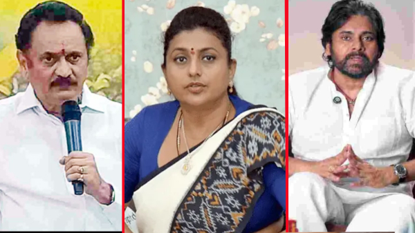 Pawan Kalyan s Support in Roja Controversy TDP Leader s Shocking Claim Lands Janasena Chief in Trouble Pawan Kalyan s Support in Roja Controversy TDP Leader s Shocking Claim Lands Janasena Chief in Trouble