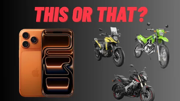 iPhone 17 Pro Max vs Bike What s the Smarter Choice for 2 30 Lakhs iPhone 17 Pro Max vs Bike What s the Smarter Choice for 2 30 Lakhs