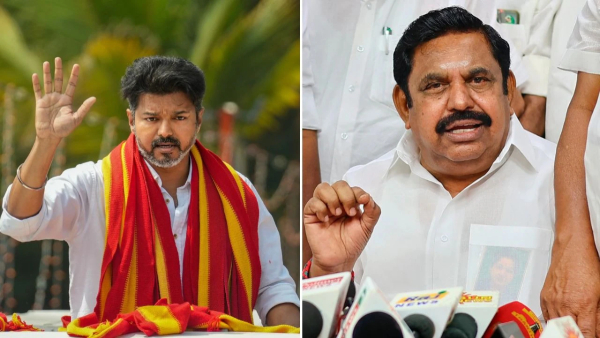 Tamil Nadu Political Twist Vijay s TVK Flags Spotted at EPS Rally Is the AIADMK-TVK Alliance Confirmed