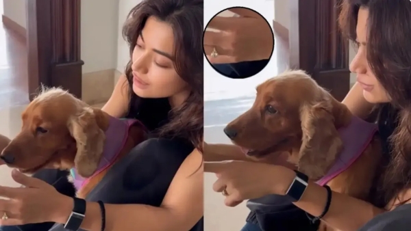 Rashmika s Ring Reveal Viral Dog Video Sparks Engagement Euphoria with Vijay Deverakonda