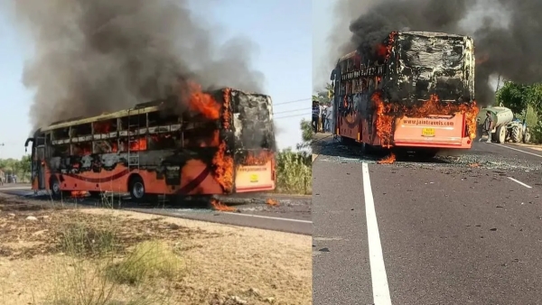 Rajasthan Bus Inferno 19 Lives Lost in Horrific Private Vehicle Blaze