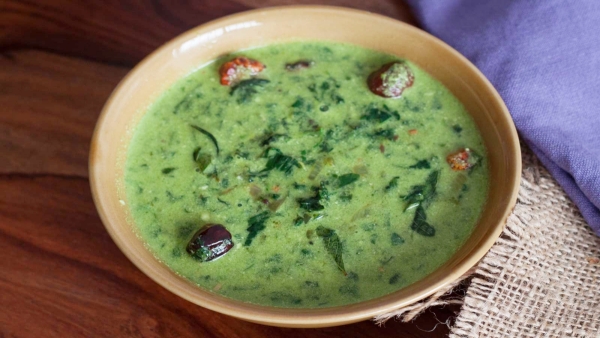 Andhra Special Totakura Majjiga Pulusu Creamy Buttermilk Soup with Amaranth Leaves Andhra Special Totakura Majjiga Pulusu Creamy Buttermilk Soup with Amaranth Leaves