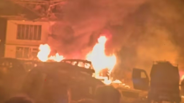 A massive explosion in Nowgam Police Station Srinagar