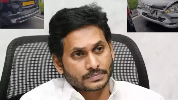ex-cm-jagans-convoy-vehicles-one-collided-with-another-at-krishna-district ex-cm-jagans-convoy-vehicles-one-collided-with-another-at-krishna-district