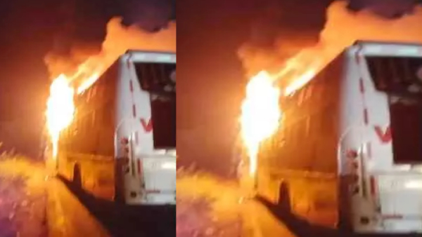 vihari-travels-bus-got-fire-accident-at-telangana-and-news-went-viral vihari-travels-bus-got-fire-accident-at-telangana-and-news-went-viral