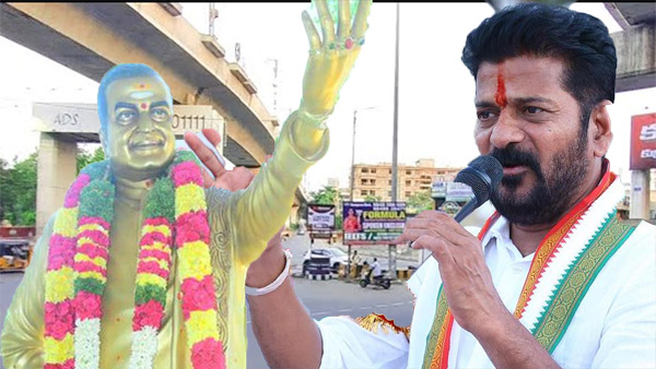 NTR statue at Maitreevanam intersection in Ameerpet cm Revanth Reddy