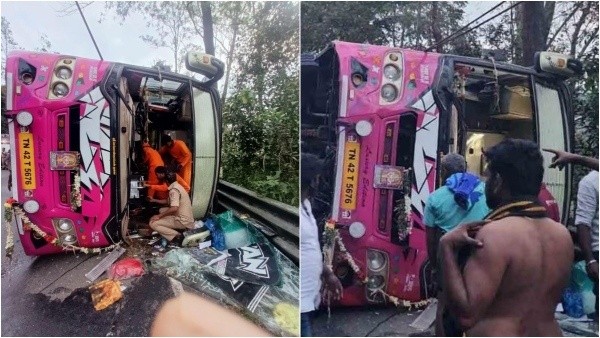 Sabarimala Pilgrims Hurt in Idukki Bus Accident