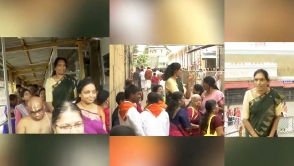 7-Foot-Tall Former Sri Lankan Netball Player Tharjini Sivalingam Visits Tirumala