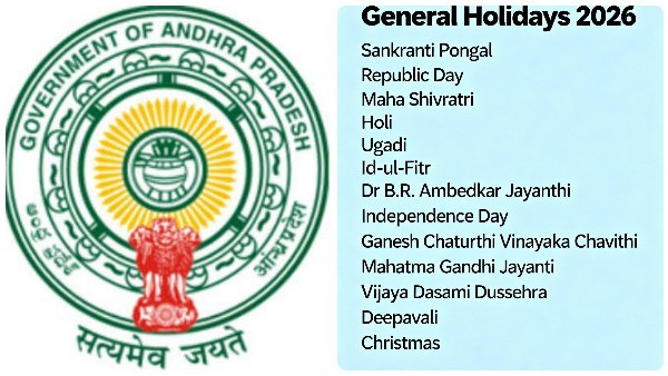 AP Government Releases Official List of Public Holidays for 2026 AP Government Releases Official List of Public Holidays for 2026