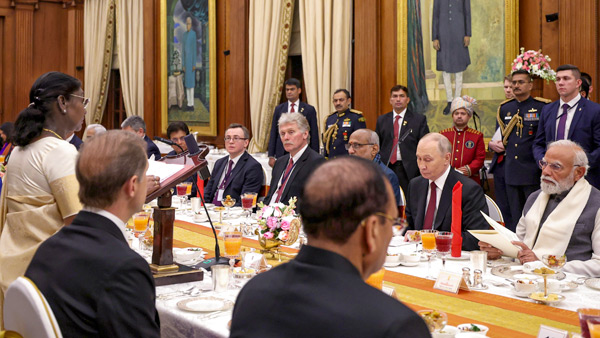 Russian President Putin dinner menu goes viral on media Russian President Putin dinner menu goes viral on media