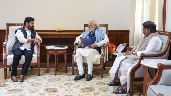 CM Revanth Reddy Delhi Tour Meets PM Modi Rahul and Priyanka in a Single Day CM Revanth Reddy Delhi Tour Meets PM Modi Rahul and Priyanka in a Single Day