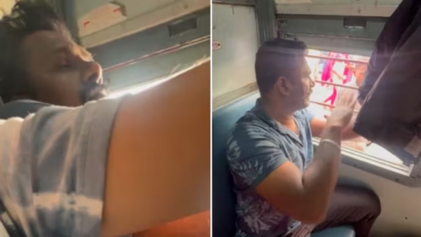 Shocking Viral Video Tamil Nadu Cop Molests Law Student on Moving Train Suspended After Outrage Shocking Viral Video Tamil Nadu Cop Molests Law Student on Moving Train Suspended After Outrage