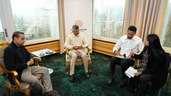 Chandrababu Lokesh investment hunt in Switzerland key talks with Indian ambassador Chandrababu Lokesh investment hunt in Switzerland key talks with Indian ambassador