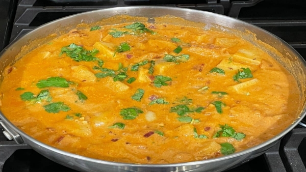 Creamy Yogurt Potato Kurma Easy Aloo Kurma Recipe with Dahi for Chapati amp amp Biryani