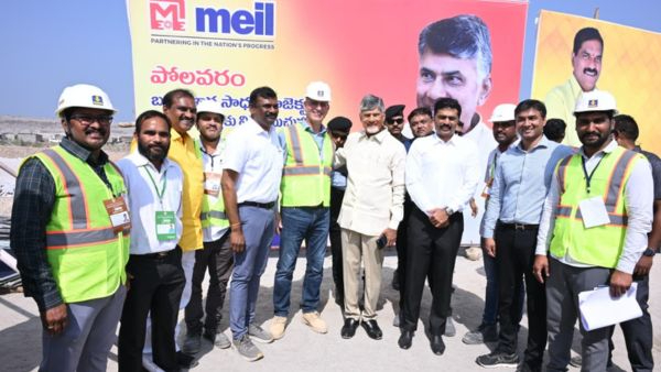 CM Chandrababu Naidu Inspects Polavaram Project CM Chandrababu Naidu Inspects Polavaram Project