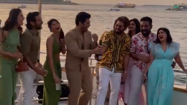Allu Sirish Pre-Wedding in Dubai Allu Arjun Welcomes Brother to the Married Club Video Viral