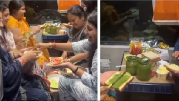 కుటుంబం రైలు కోచ్‌ని వంటగదిగా మార్చింది