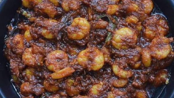 gongura-prawns-fry-making-recipe-in-telugu-with-easy-steps-and-serving-instructions-with-tips