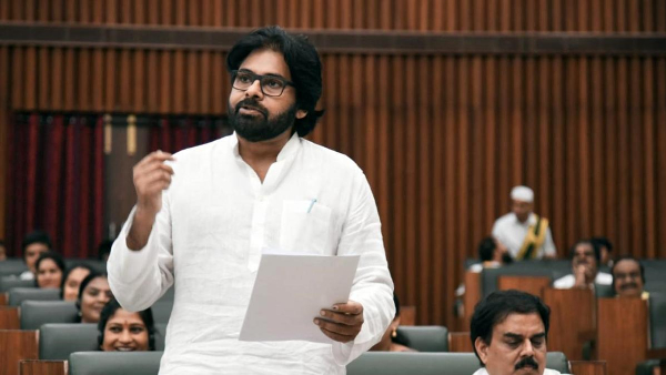 Deputy CM Pawan Kalyan targets jagan in the Assembly on the issue of adulterated ghee in Tirumala laddus Deputy CM Pawan Kalyan targets jagan in the Assembly on the issue of adulterated ghee in Tirumala laddus