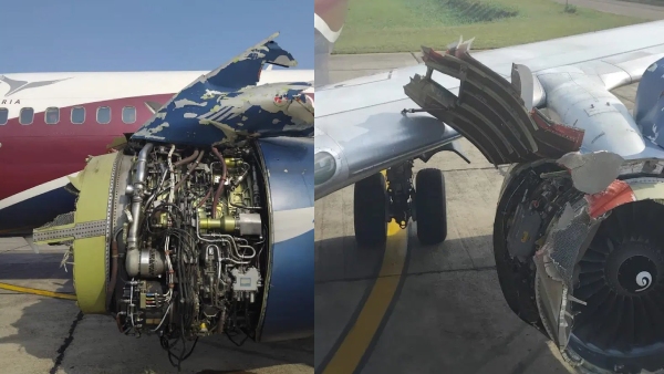 విమానం ఇంజిన్ పేలుడు మిడ్-ఎయిర్ బోయింగ్ 737 నైజీరియాలో ఎమర్జెన్సీ ల్యాండింగ్ వీడియో వైరల్