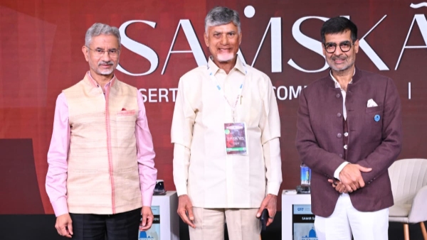 రైసినా డైలాగ్ 2026 జనాభా పెరుగుదల మరియు నాలెడ్జ్ ఎకానమీ కోసం చంద్రబాబు నాయుడు వాదించారు