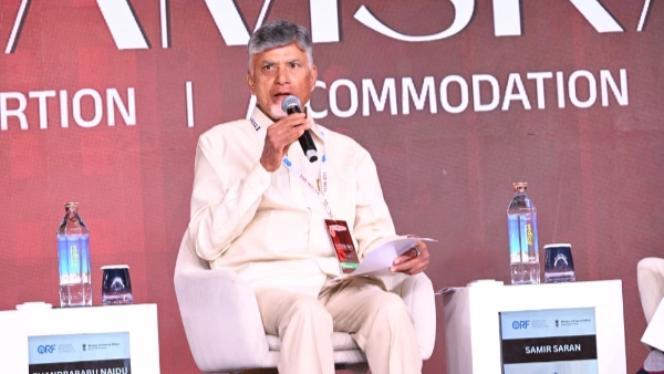 రైసినా డైలాగ్ 2026 జనాభా పెరుగుదల మరియు నాలెడ్జ్ ఎకానమీ కోసం చంద్రబాబు నాయుడు వాదించారు