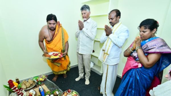 CM Chandrababu Naidu Distributes TIDCO Houses in Naidupeta 2 Lakh Households Start New Life