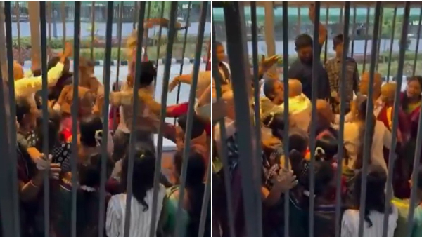 Devotees Clash in Tirumala Queue Line Near Krishna Teja Rest House TTD Urges to Keep Calm Peaceful Devotees Clash in Tirumala Queue Line Near Krishna Teja Rest House TTD Urges to Keep Calm Peaceful