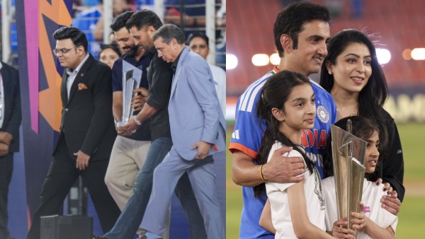 MS Dhoni Viral Post Praises Coach Gautam Gambhir Smile After T20 World Cup 2026 Victory MS Dhoni Viral Post Praises Coach Gautam Gambhir Smile After T20 World Cup 2026 Victory