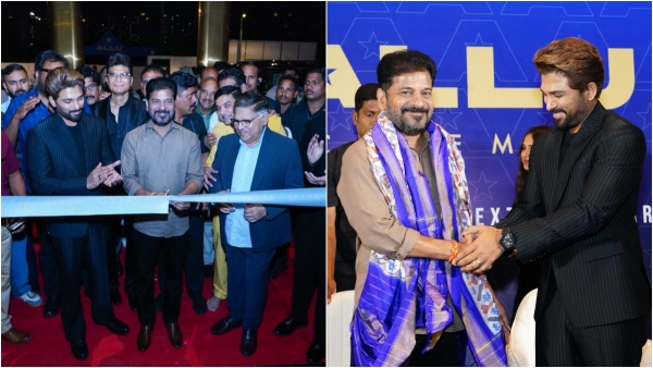 revanthreddy Telangana CM Opens Allu Cinemas in Kokapet Tours amp amp Inspects Modern Screens and speech revanthreddy Telangana CM Opens Allu Cinemas in Kokapet Tours amp amp Inspects Modern Screens and speech