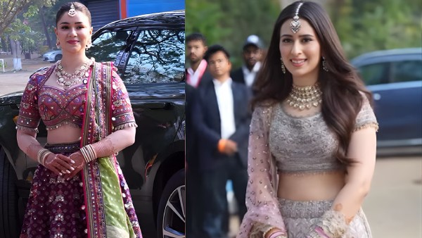 Sara Tendulkar Stuns in Pink Saree at Brother Arjun Wedding Steals Limelight from Bride Sara Tendulkar Stuns in Pink Saree at Brother Arjun Wedding Steals Limelight from Bride