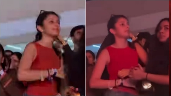 Sitara Dances to Ayudha Puja Song from NTR s Devara Cute Viral Video Sitara Ayudha Puja song Sitara Dances to Ayudha Puja Song from NTR s Devara Cute Viral Video Sitara Ayudha Puja song