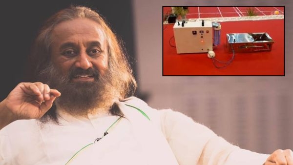 భారతదేశంలో ఎల్‌పిజి సిలిండర్‌లను భర్తీ చేయడానికి శ్రీశ్రీ రవిశంకర్ నీటితో వంట చేయడం హైడ్రోజన్ టెక్‌ని పరిచయం చేసింది