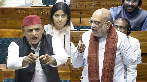 Parliament Clash Amit Shah vs Akhilesh Yadav Over Caste Census and Muslim Reservation in Lok Sabha