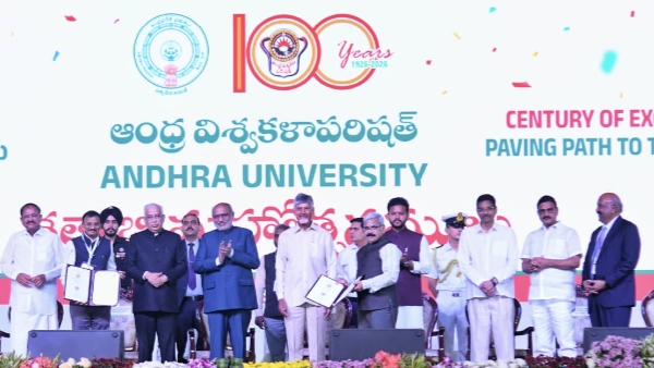 Andhra University Turns 100 Chandrababu and Sachin Mark Historic Centenary Celebrations