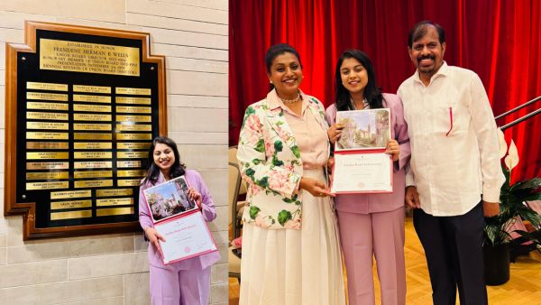 Roja s Daughter Anshumalika Makes History Wins Prestigious Herman B Wells Award 2026 at Indiana University