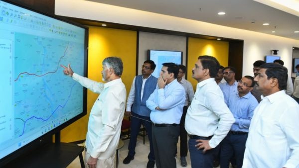 CM Chandrababu Naidu Reviews AP Roads Focus on Port Connectivity EV Buses and Godavari Pushkaram Upgrades