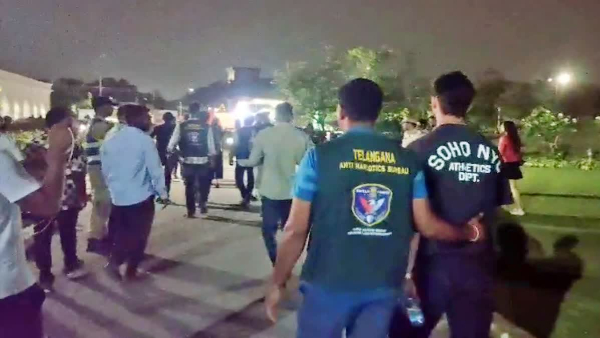 EAGLE team conducted a drugs raid at the historic Taramati Baradari resort bollywood actors caught